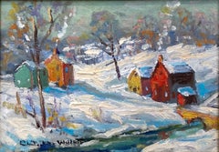 "Road Through Point Pleasant PA" Bucks County Pastoral Snow Scene Landscape