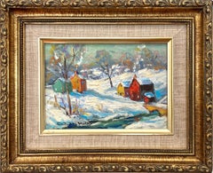 "Road Through Point Pleasant PA" Bucks County Pastoral Snow Scene Landscape