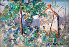 "Tuckamony Farm Solebury PA " Bucks County Impressionist Pastoral Oil Painting