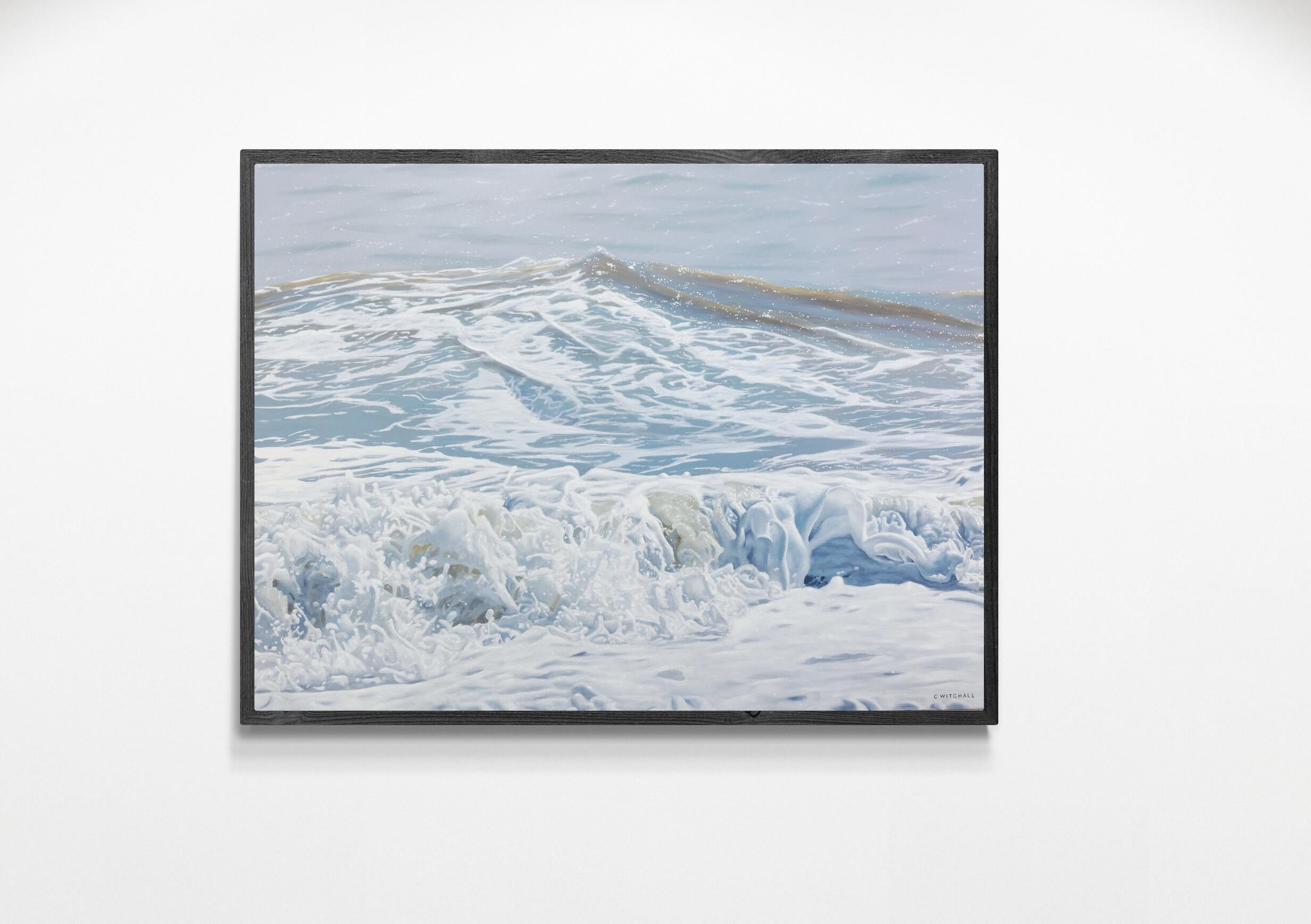 Afterwave, peinture originale, paysage, paysage marin, plage en vente 1