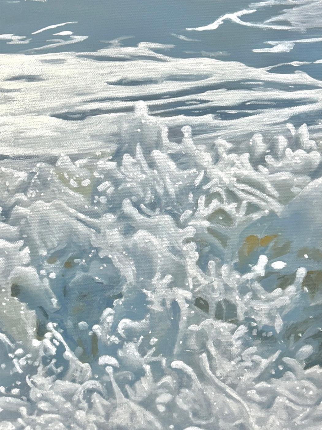 Afterwave, peinture originale, paysage, paysage marin, plage en vente 3