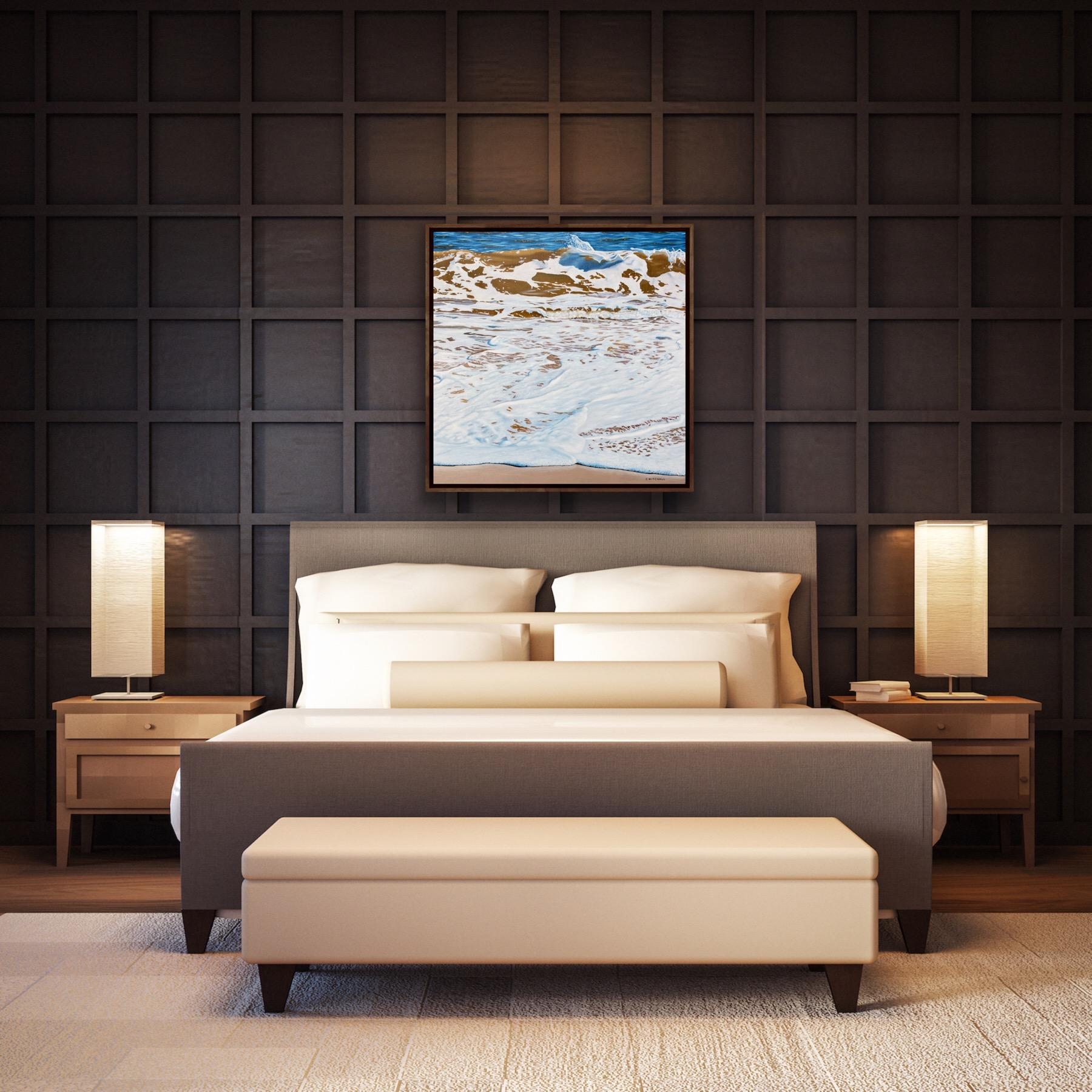 At The Edge Of The Ocean, Originalgemälde, Meereslandschaft, Ozean, Natur, Küste im Angebot 9
