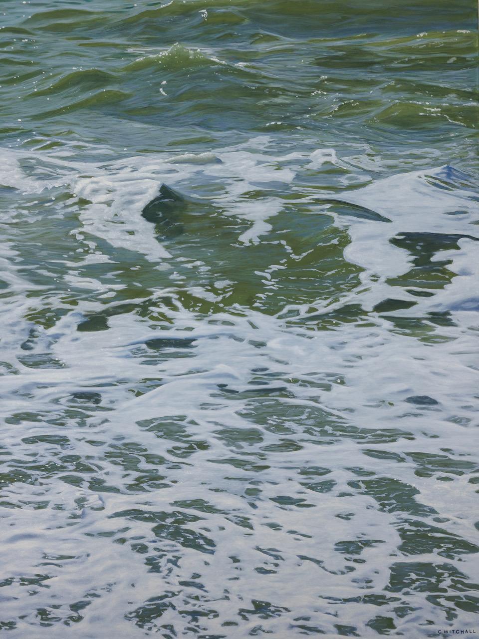 Berceuse-original moderne Hyper réalisme paysage marin peinture à l'huile- Art contemporain