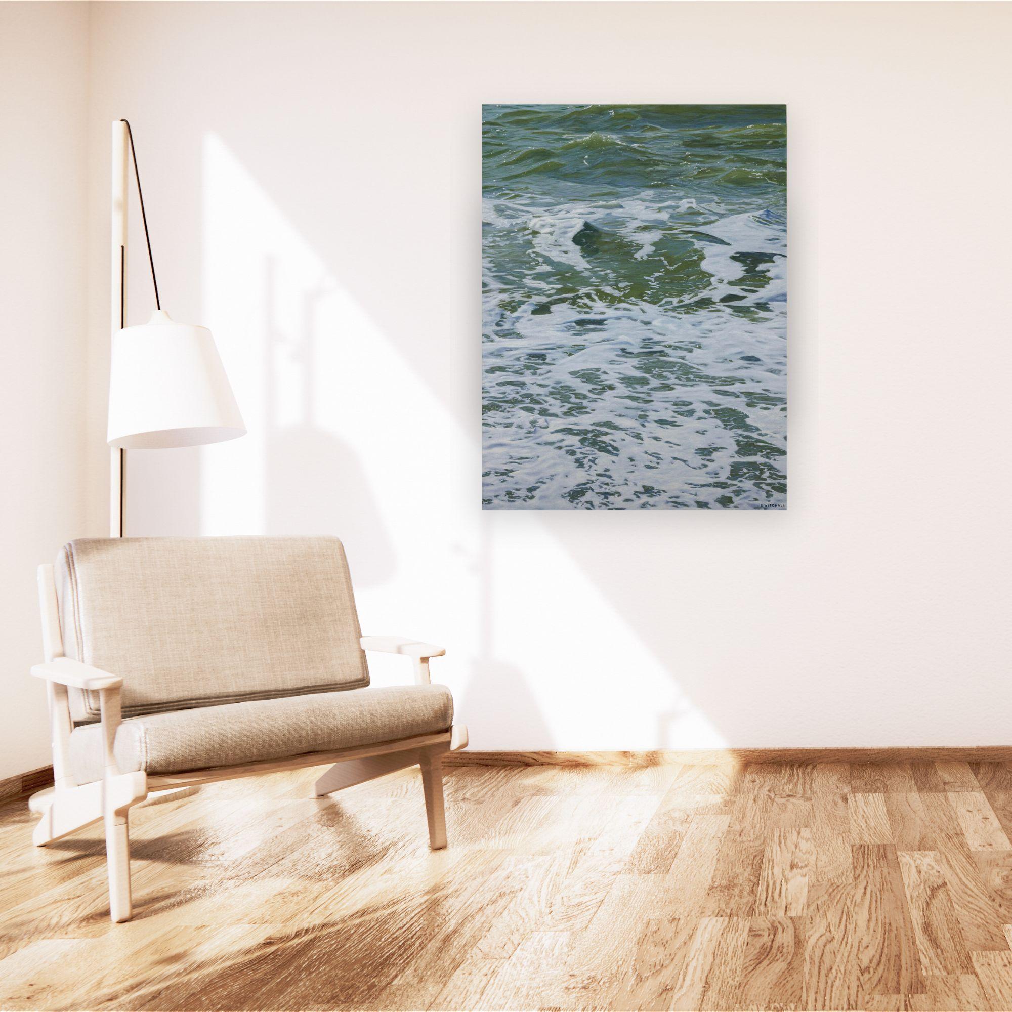 Berceuse-original moderne paysage marin Hyper réalisme peinture à l'huile-Art contemporain en vente 3