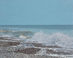 Stony Beach, Quadro originale, Paesaggio, Paesaggio marino, Spiaggia