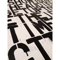 D'après Christopher Wool, Untitled (The Show is Over), 1993
