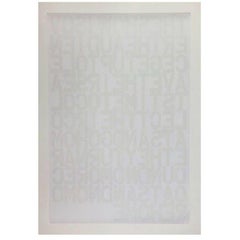 Nach Christopher Wool:: Ohne Titel (Die Show ist vorbei):: 1993