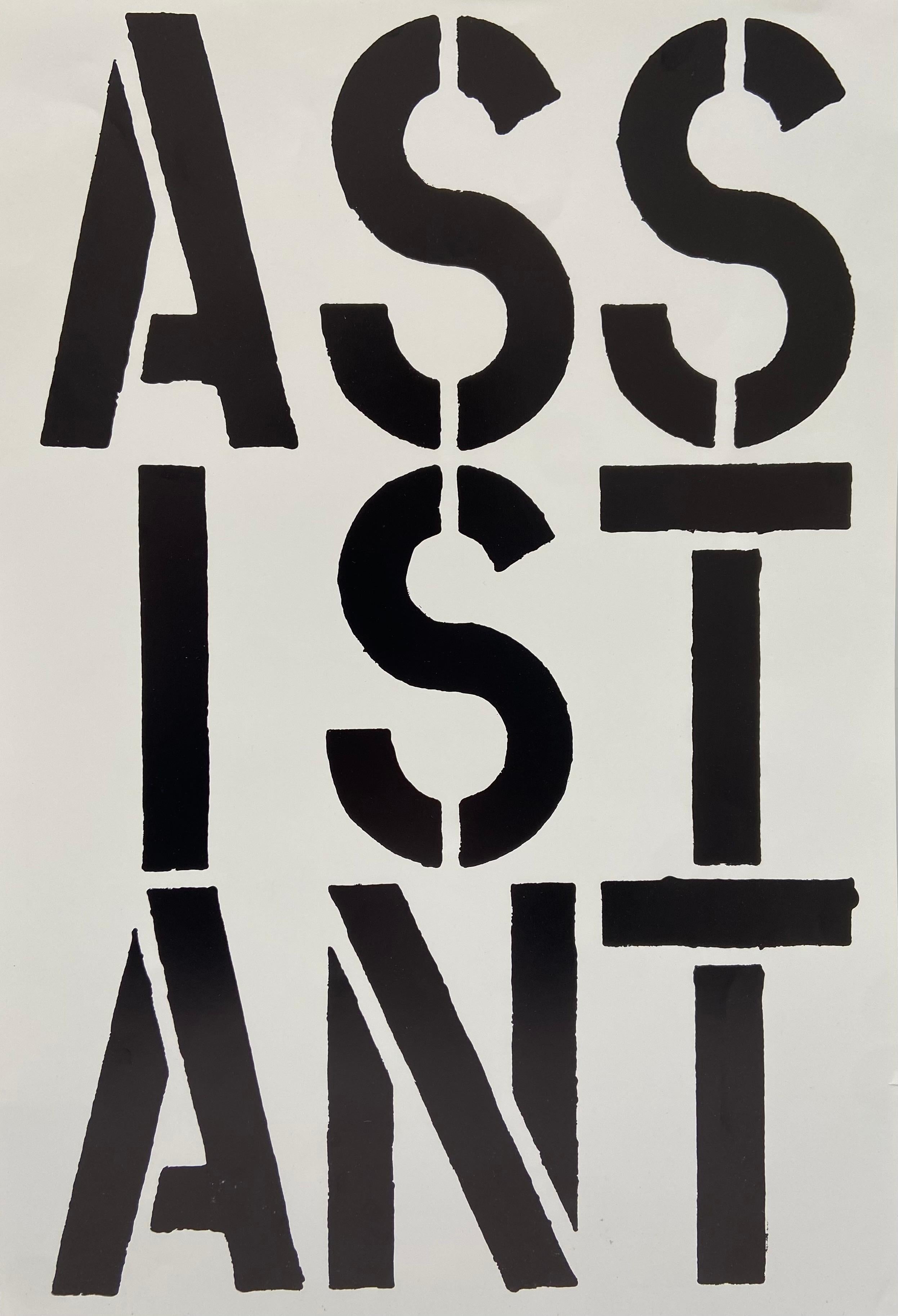 Assistant, from the Black Book: Black, White Series For Sale 1