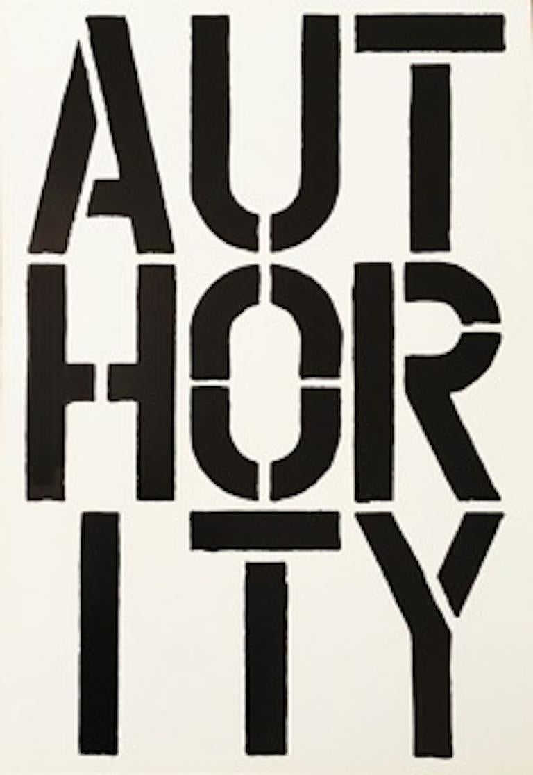 Authority - page from the Black Book - Print by Christopher Wool