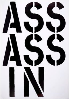 Christopher Wool, Assassin, from "Black Book", 1989