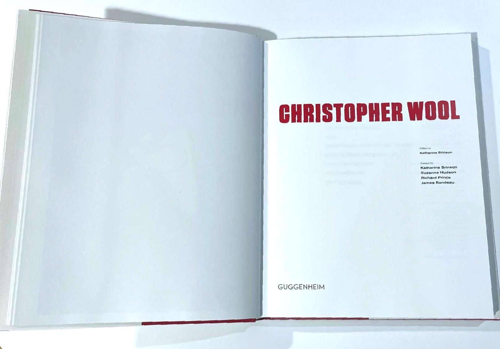 Christopher Wool Guggenheim Monograph, Hand signed and dated by Christopher Wool For Sale 5