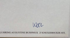 Offset-Lithographie Minimalistischer Druck von Christopher Wool, handsigniert, datiert vom Künstler