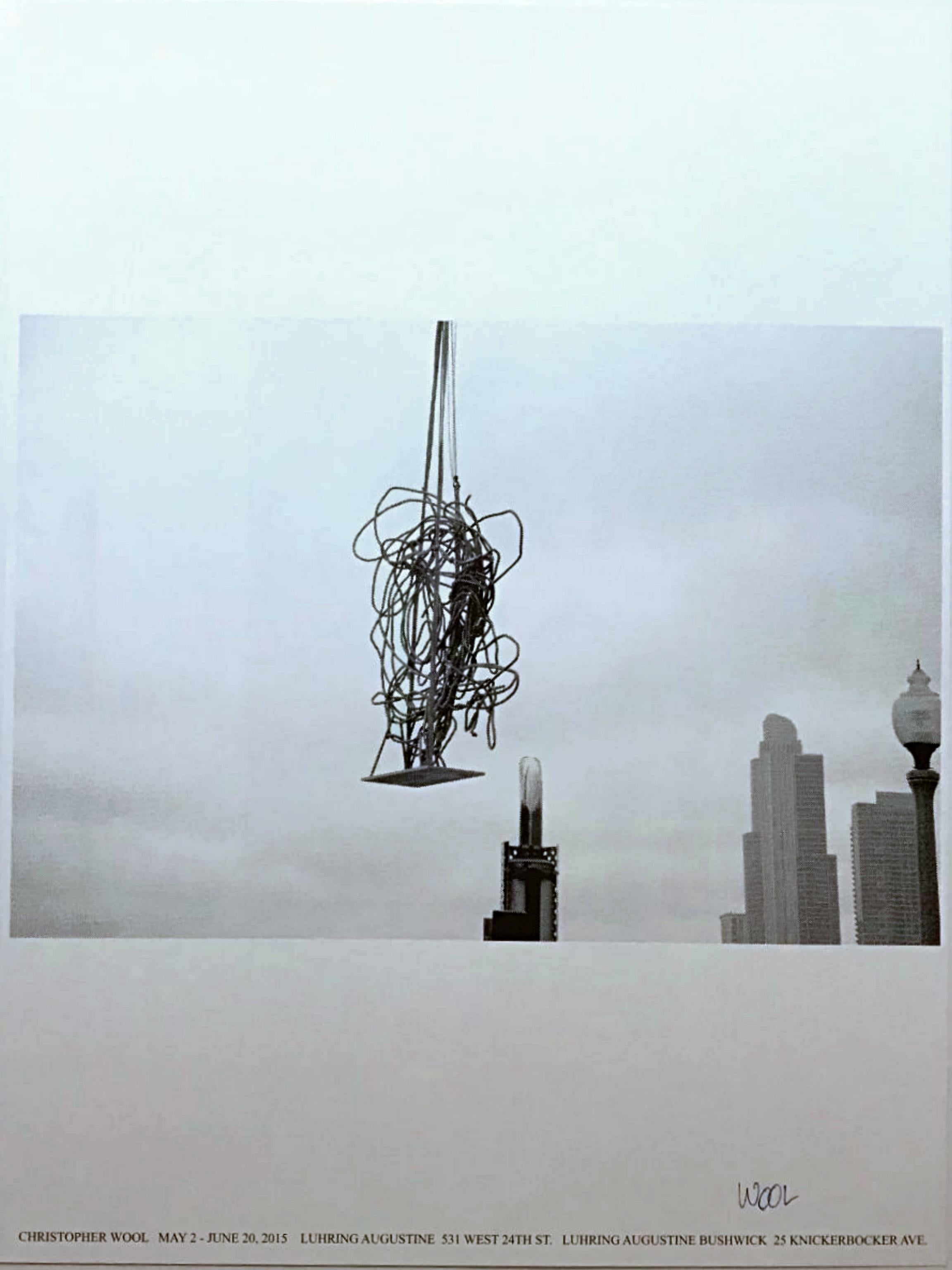 Christopher Wool litografia offset Stampa minimalista firmata a mano e datata dall'artista