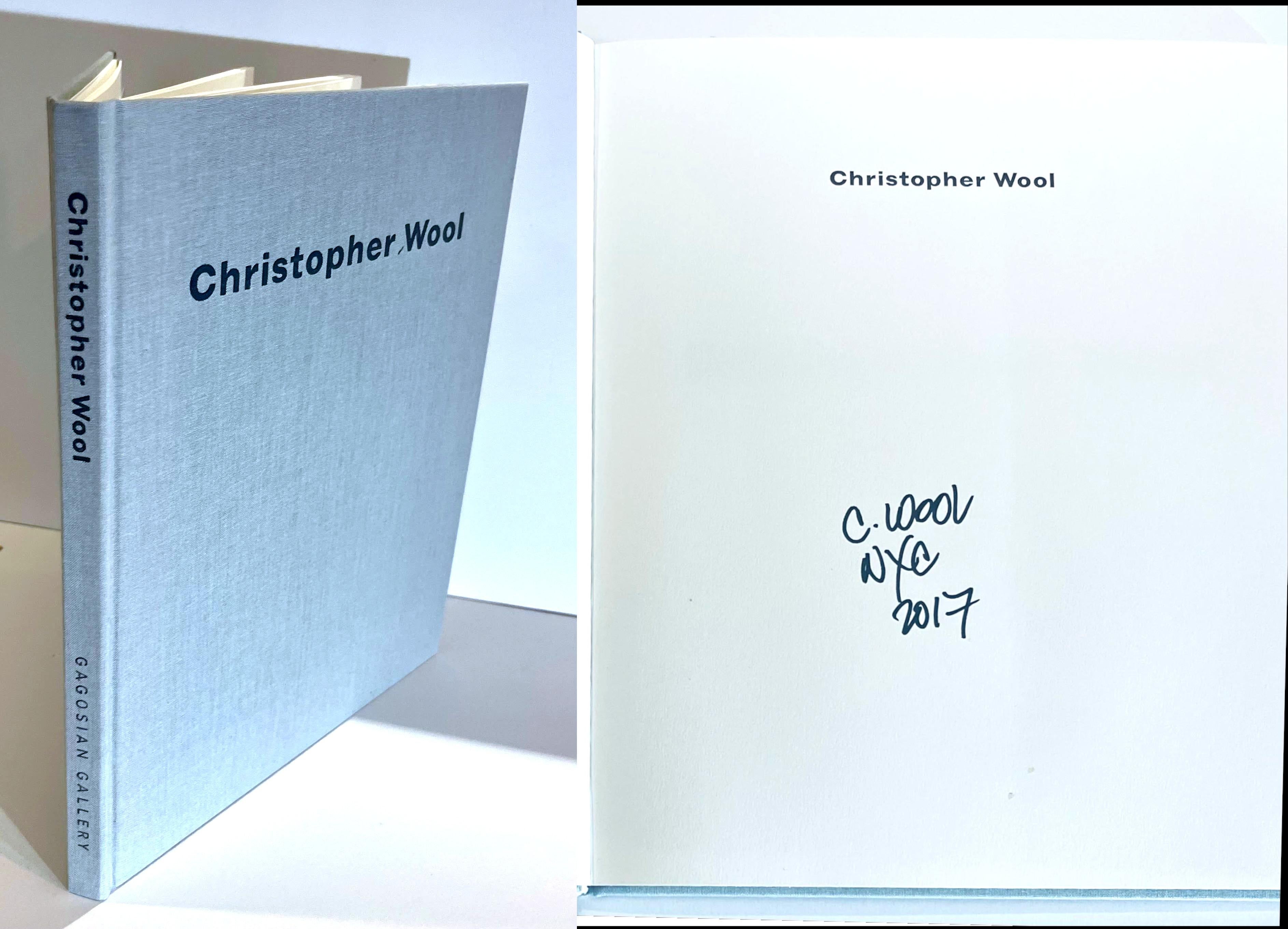 Monografía en tapa dura de la Galería Gagosian (firmada a mano por Christopher Wool)
