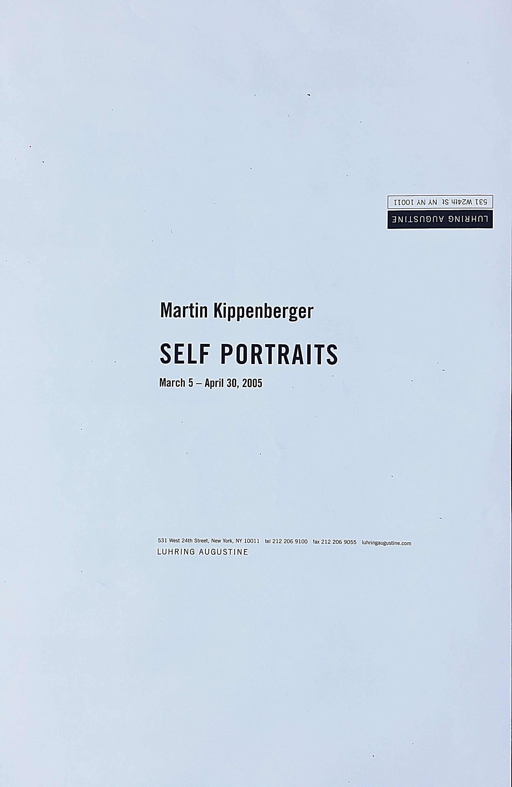 Martin Kippenberger Selbstporträts:  Minimalistisches Plakat, entworfen von Christopher Wool im Angebot 1