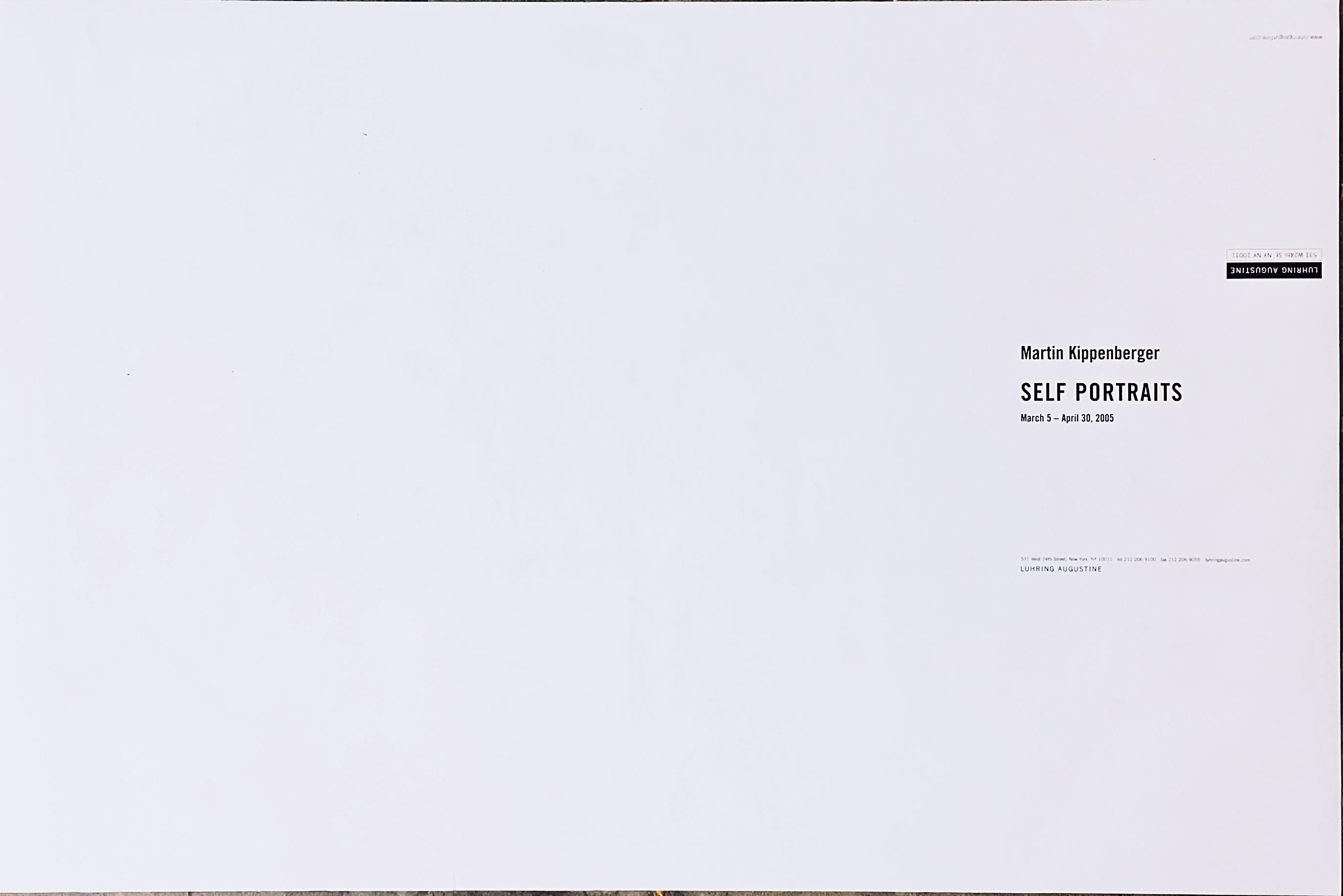 Martin Kippenberger Selbstporträts:  Minimalistisches Plakat, entworfen von Christopher Wool im Angebot 2