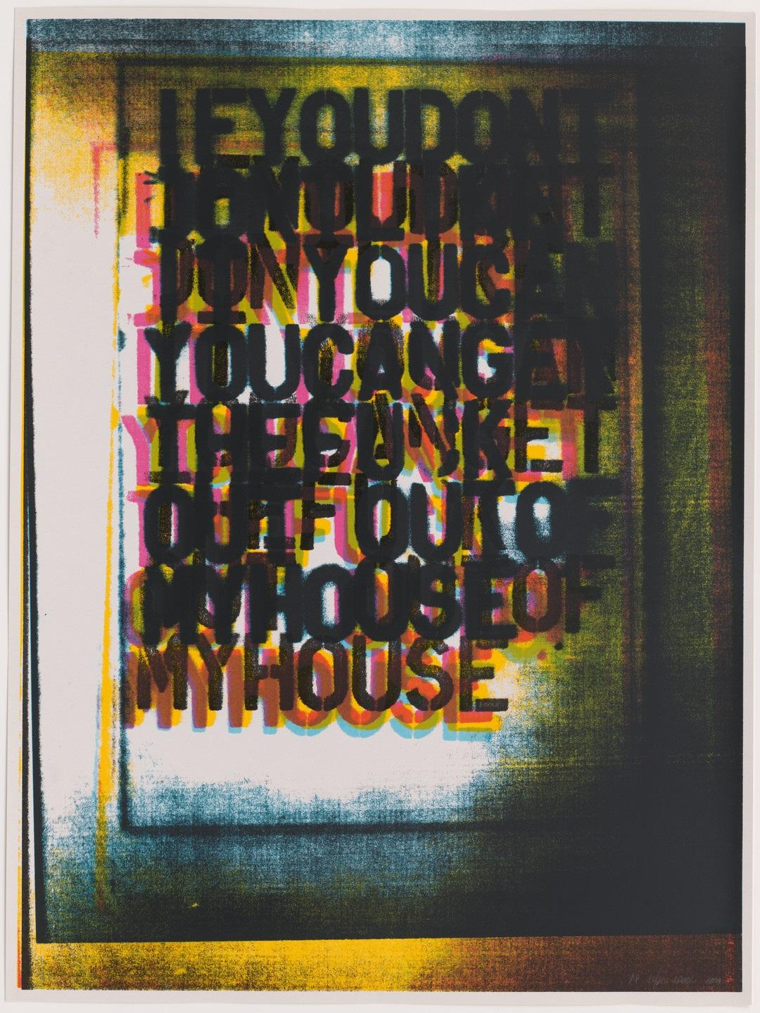 My House I, 2000 (2000) (signed) - Print by Christopher Wool