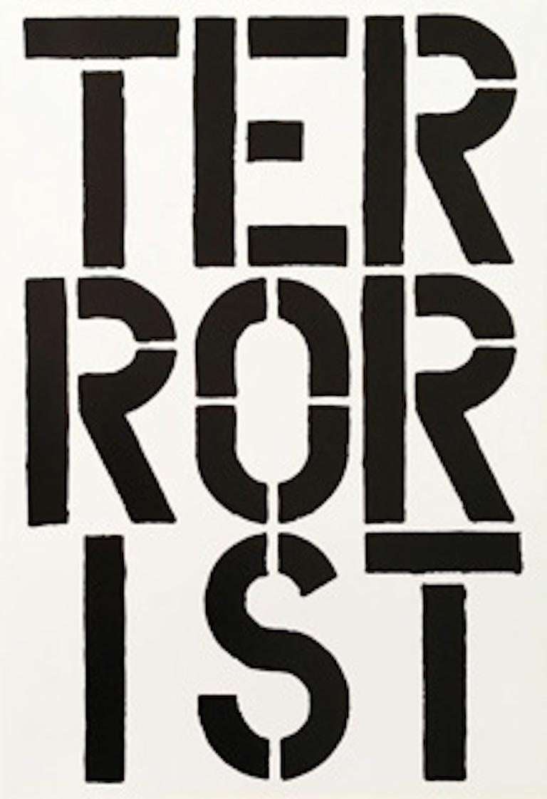 Terrorist - page from the Black Book - Print by Christopher Wool