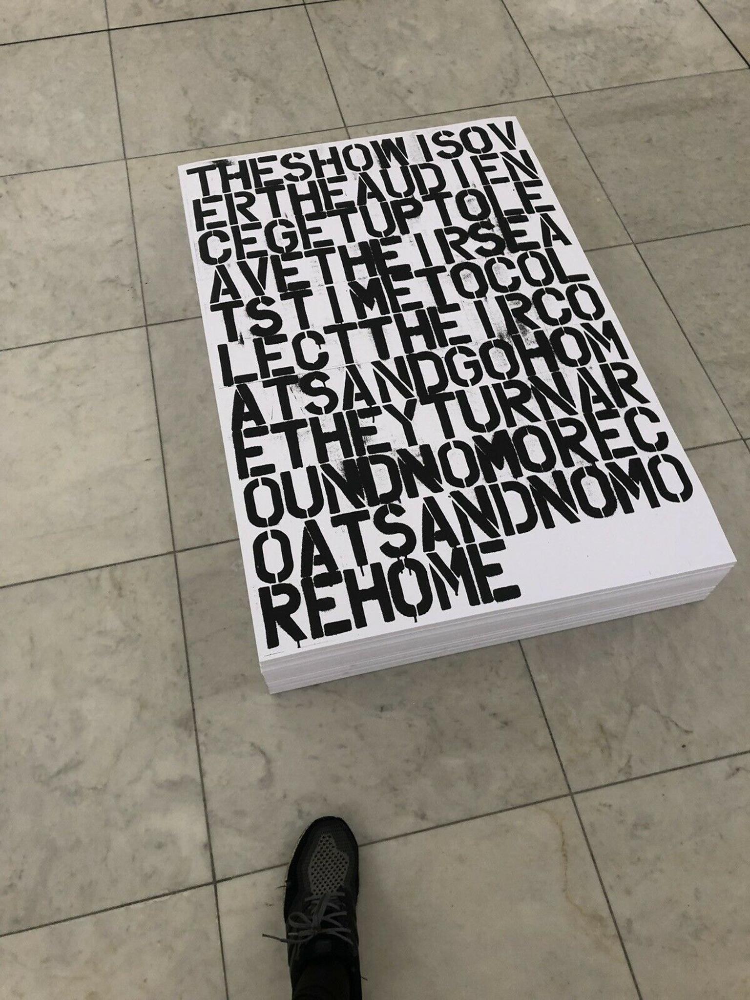 Senza titolo (Lo spettacolo è finito) - 2019 (1993) - Litografia originale - Licenza nuova 7