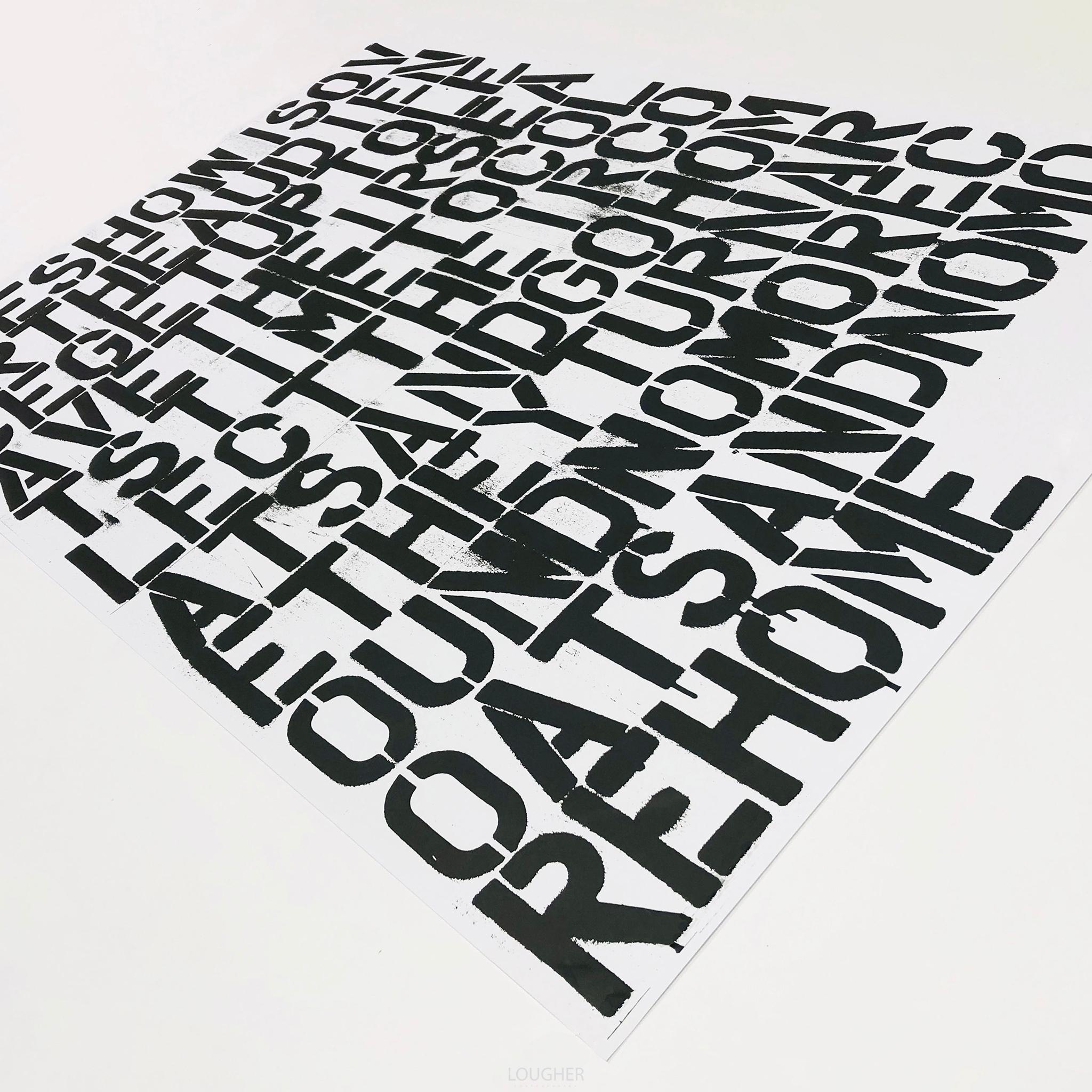 Untitled (The Show Is Over) - Contemporary Print by Christopher Wool