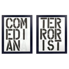 Christopher Wool Sebastien Girard Black Book Twice Lithographs 19.75" x 16" Christopher Wool Sebastien Girard Black Book Twice Lithographs 19.75" x 16"