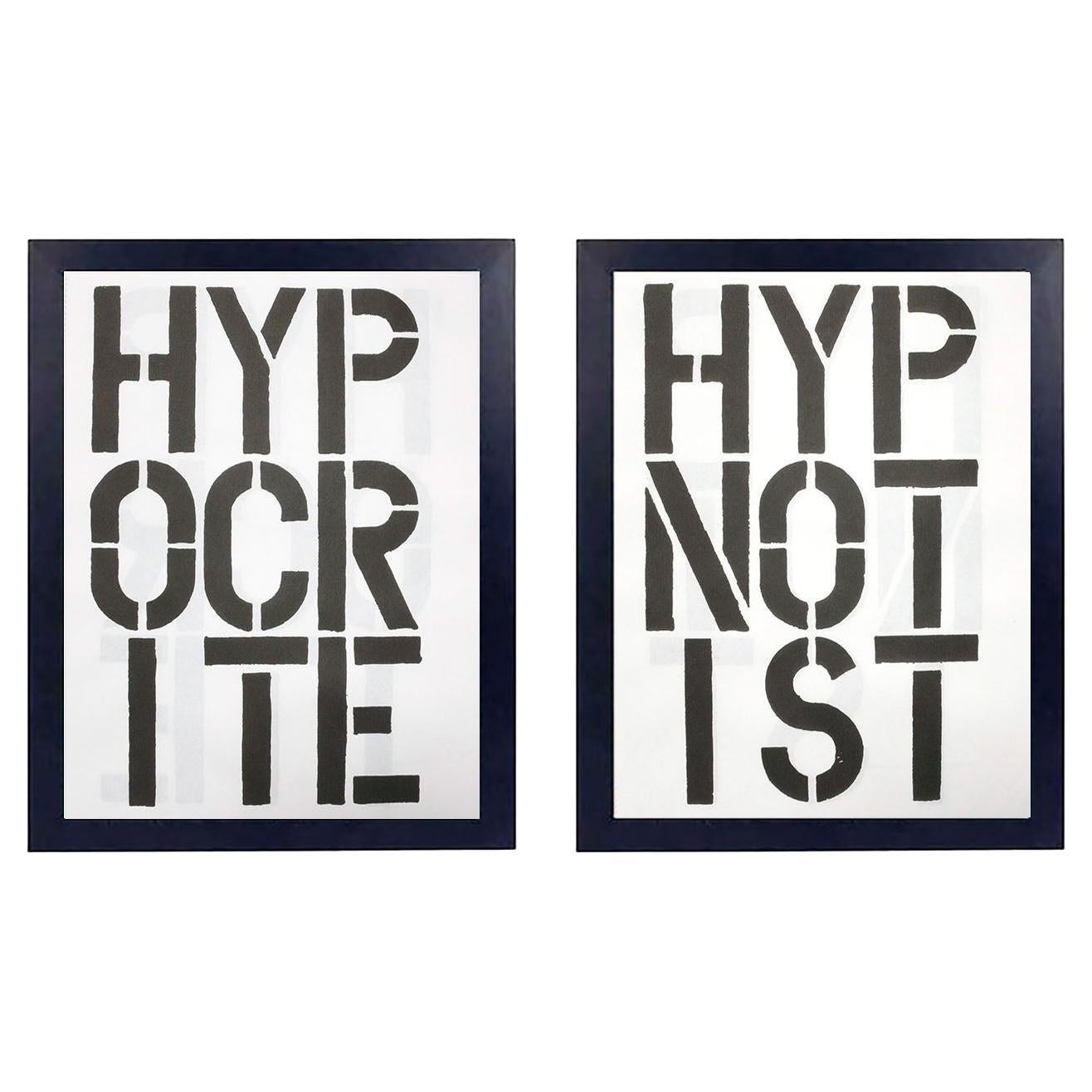 Christopher Wool Sebastien Girard Black Book Twice Lithographs 19.75" x 16"