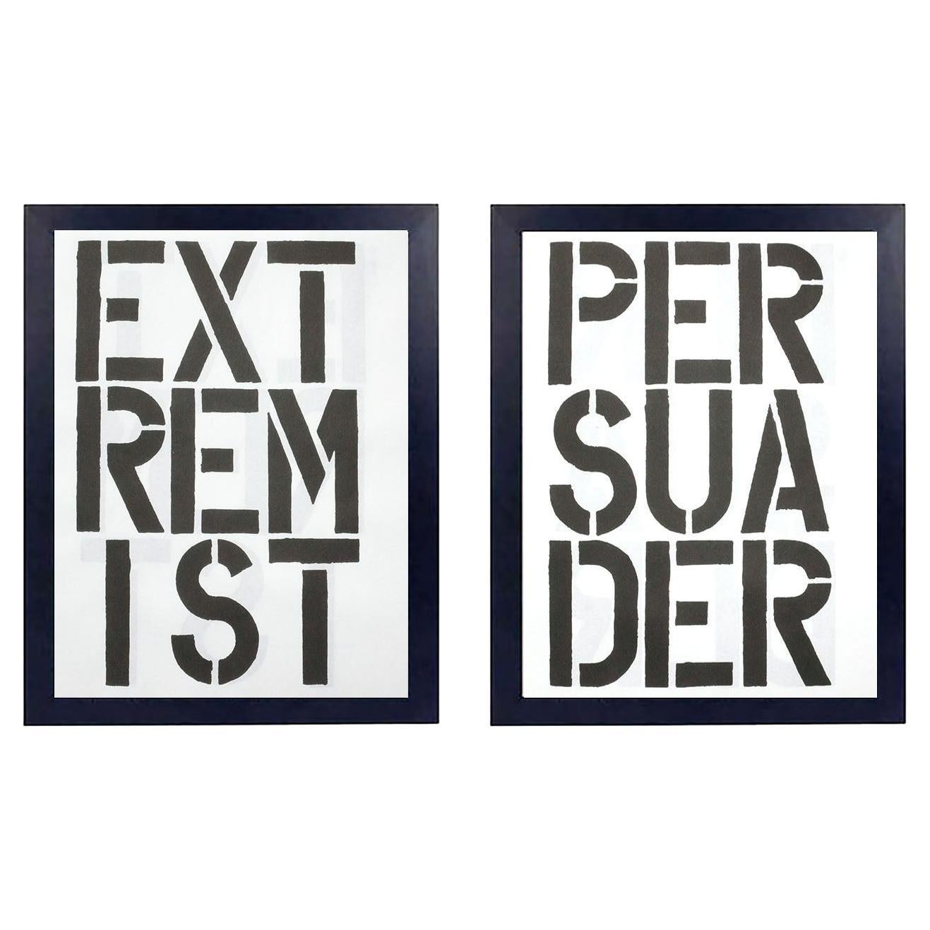 Christopher Wool Sebastien Girard Black Book Twice Lithographs 19.75" x 16"