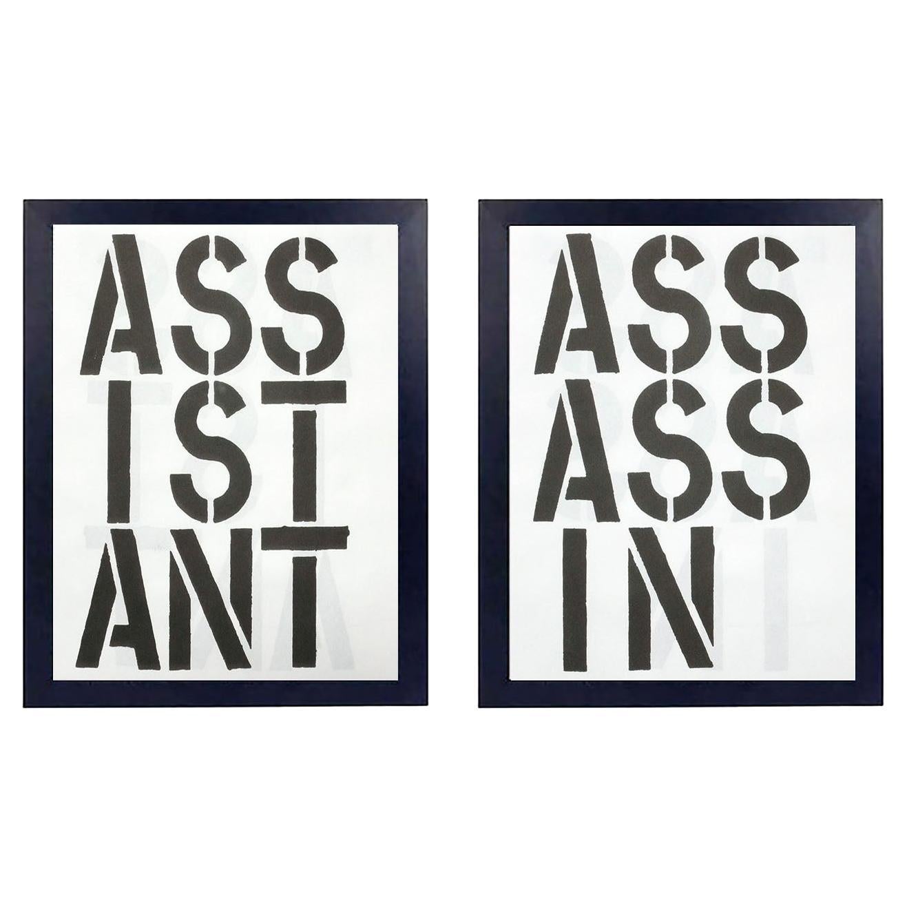 Christopher Wool Sebastien Girard Black Book Twice Lithographs 19.75" x 16"