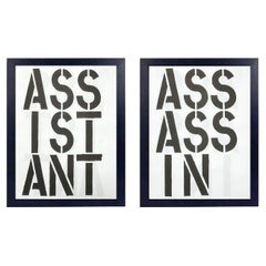 Christopher Wool Sebastien Girard Black Book Twice Lithographs 19.75" x 16" Christopher Wool Sebastien Girard Black Book Twice Lithographs 19.75" x 16"