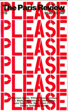 Christopher Wool The Paris Review, 1989