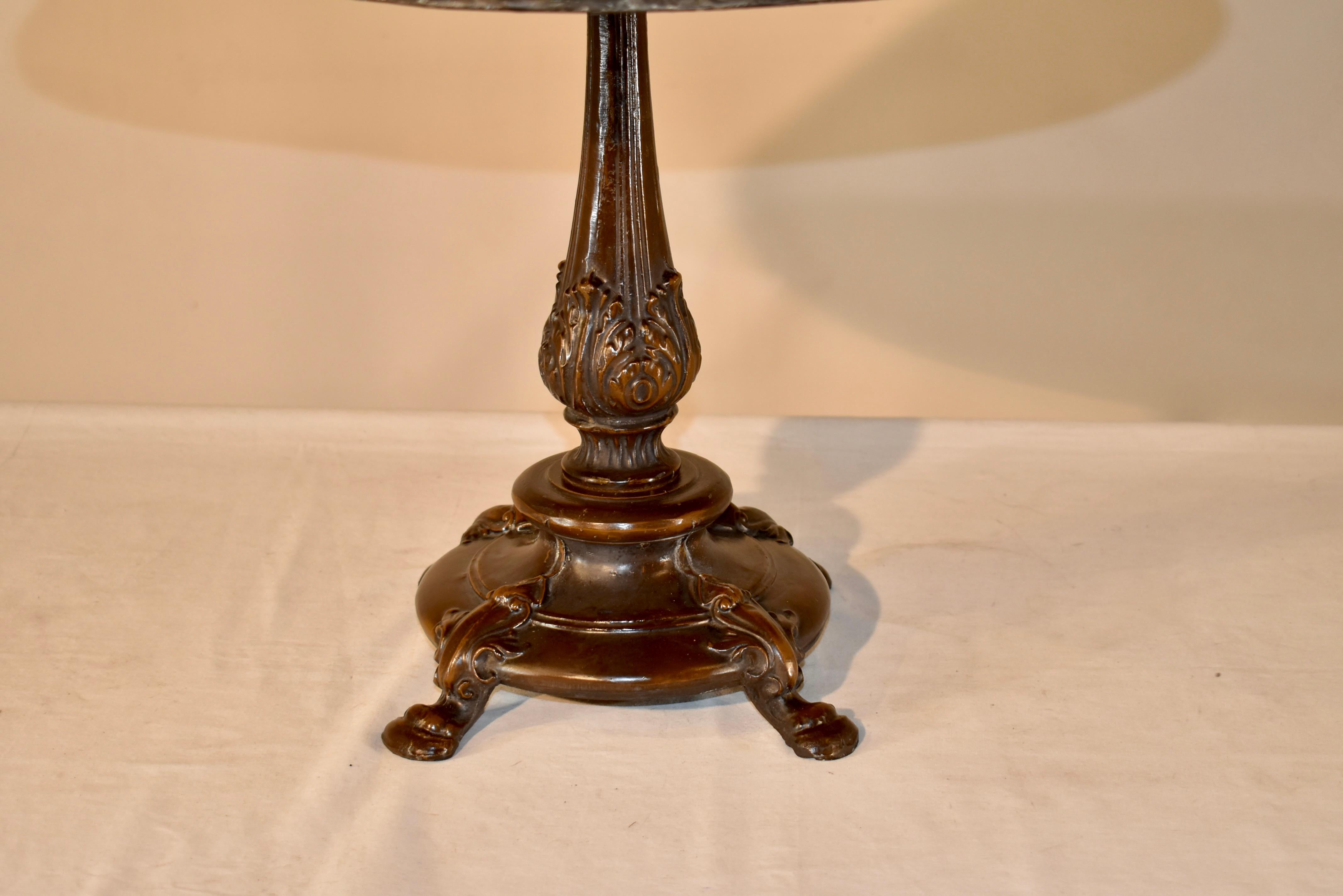 Late 20th Century Christopher Wray Stained Glass Lamp from England