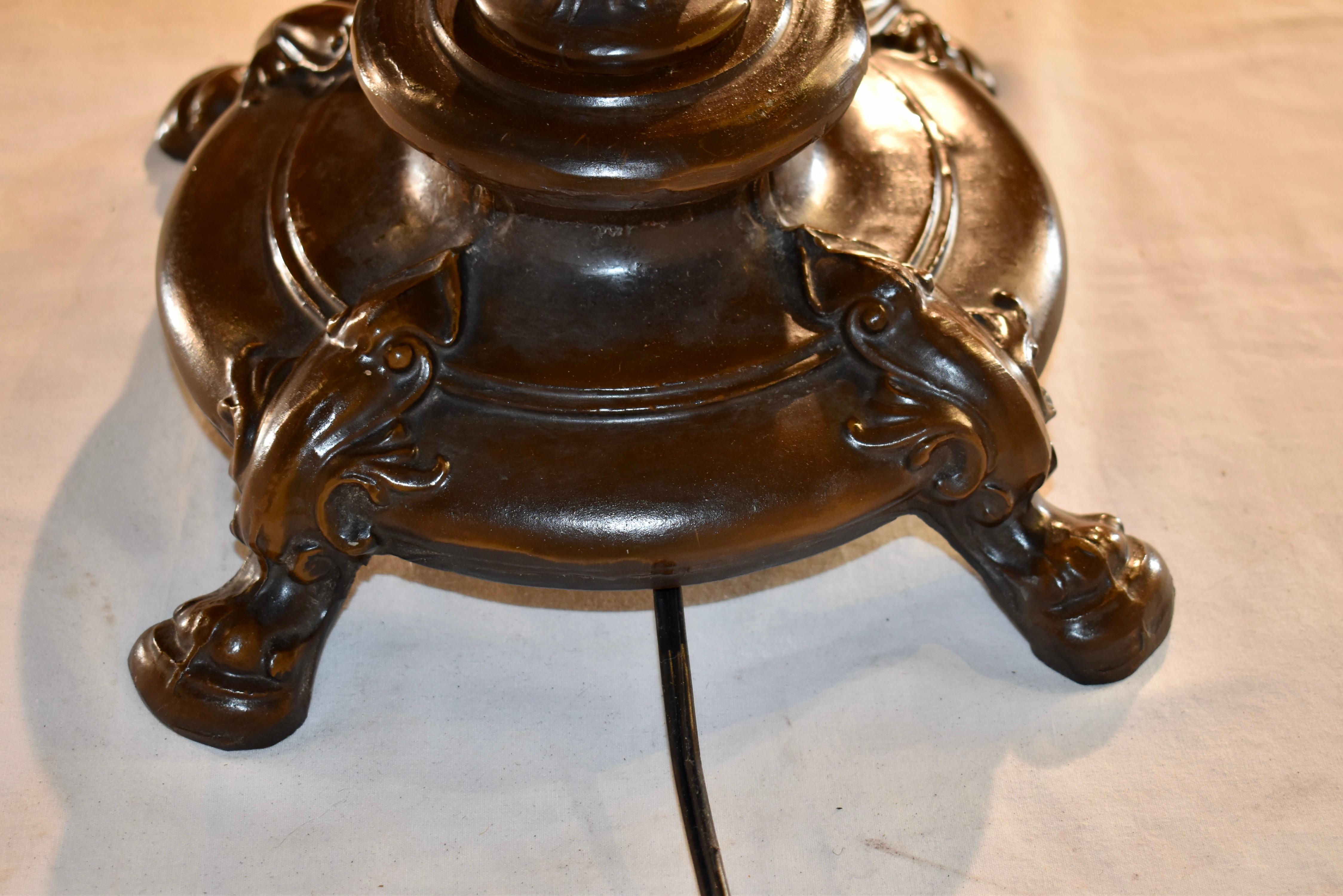 Christopher Wray Stained Glass Lamp from England 1