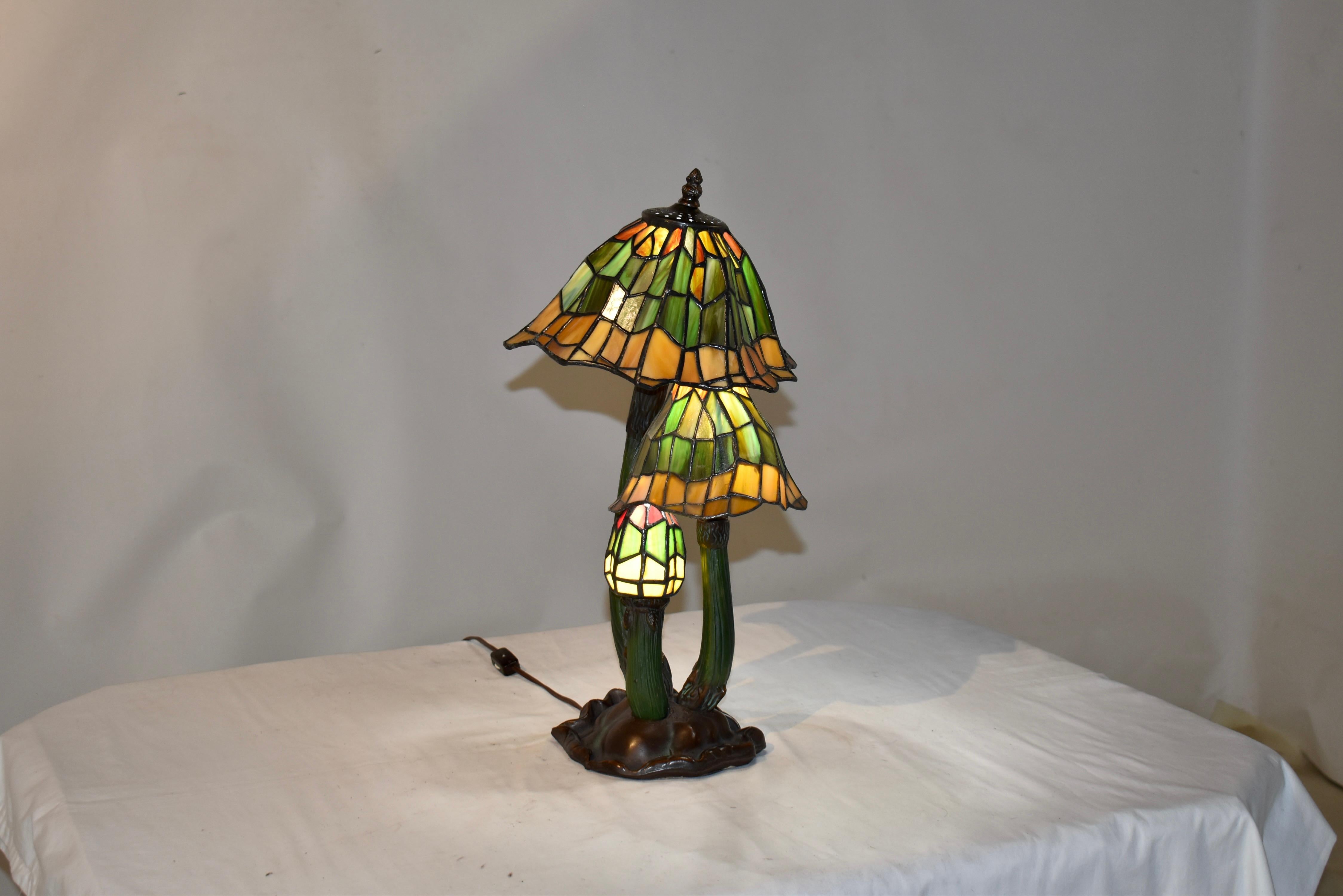 Christopher Wray Stained Glass Mushroom Lamp 3