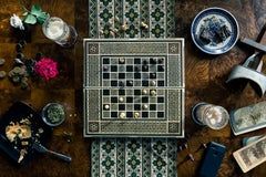Chess, Stereoscope, & Garden Roses (40" x 58")