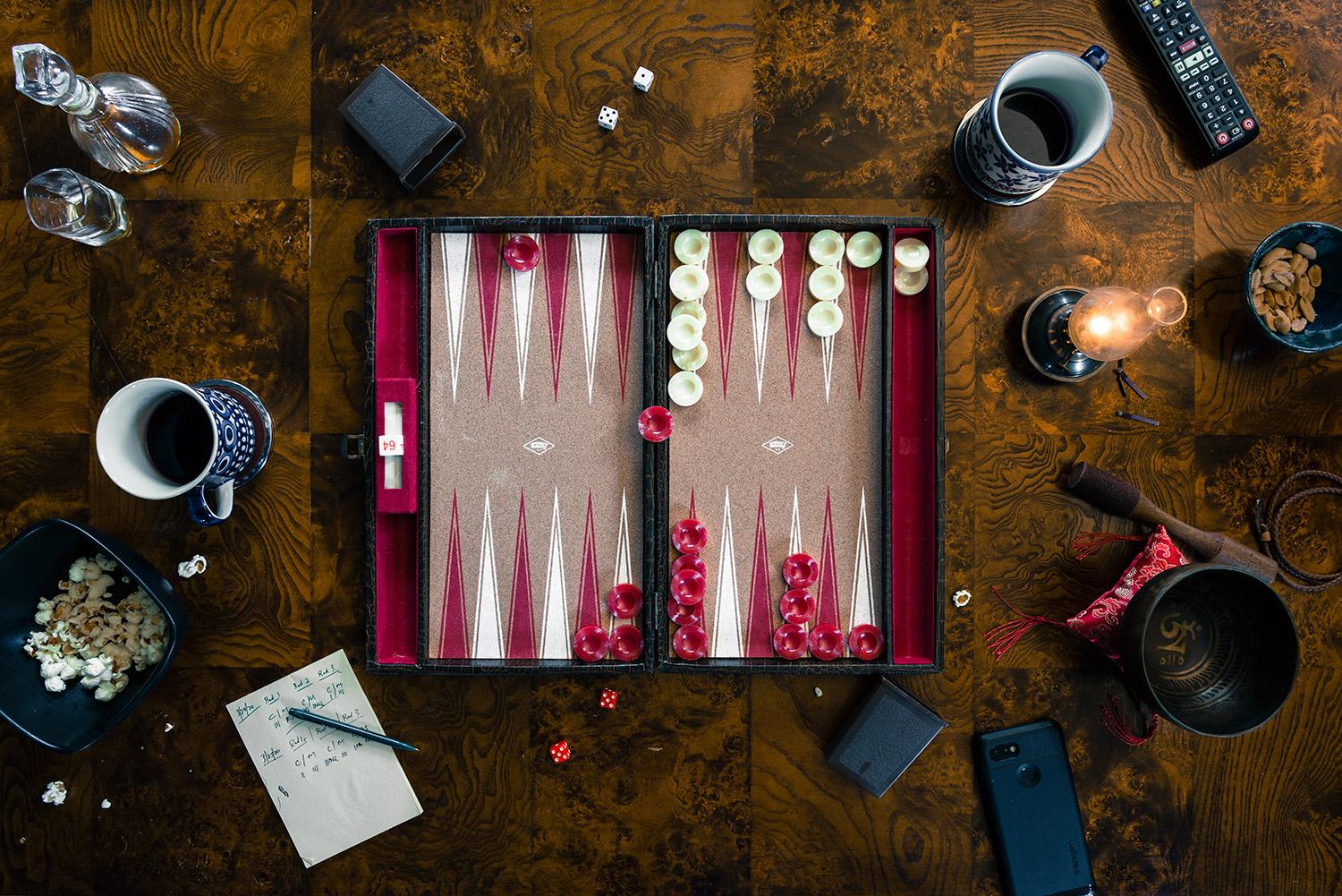 Christos J. Palios - Backgammon, Popcorn, & Cordial, 2020, Printed After