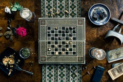 Christos J. Palios - Chess, Stereoscope, & Garden Roses, 2020, Printed After