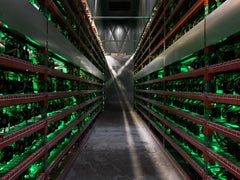  Christos J. Palios - Hot Aisles  (Cryptocurrency Farm), 2018, Printed After