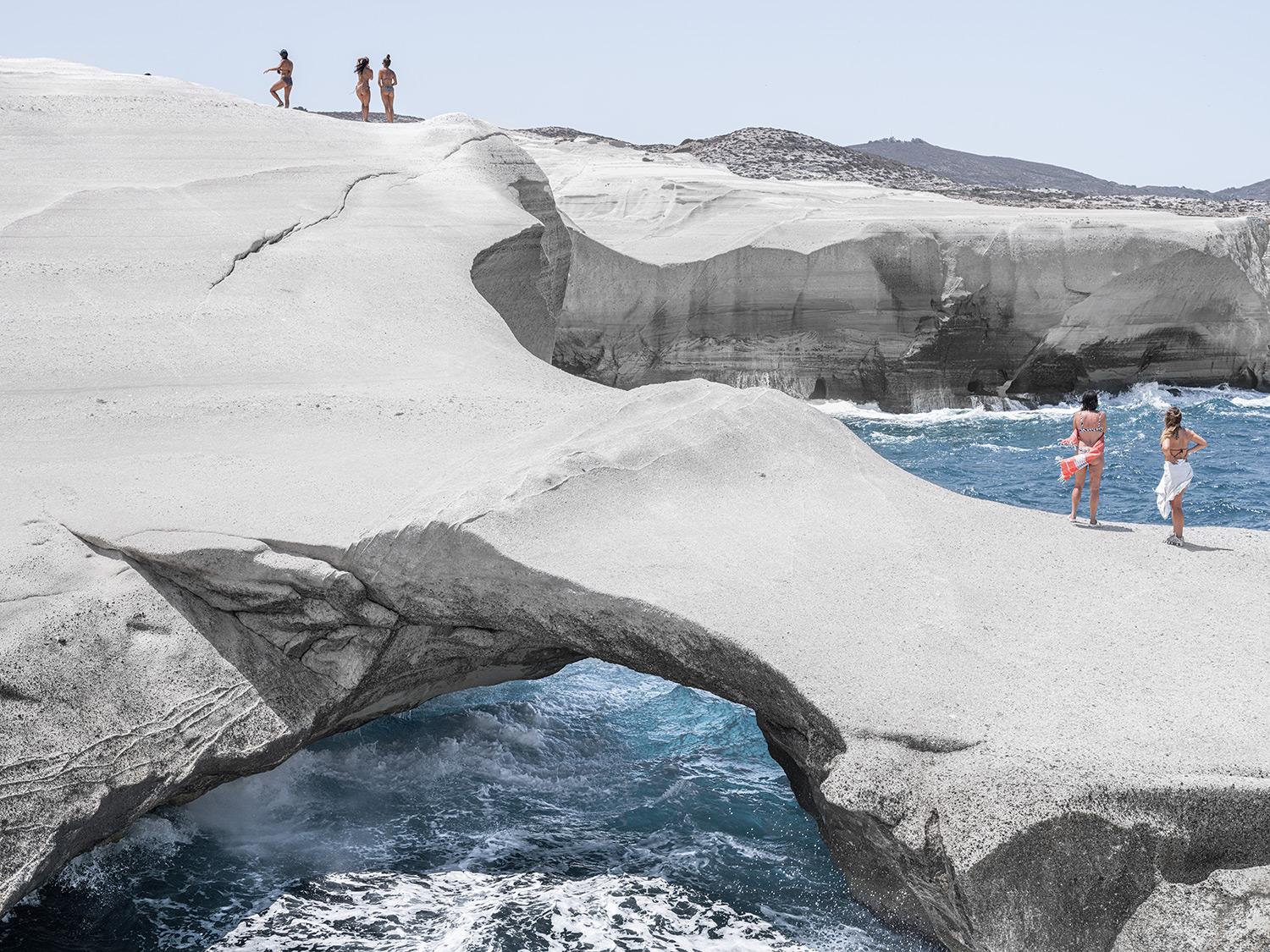 Unrelenting winds and formidable waves contour this volcanic silvery-white landscape into luminous, lunar-like surfaces. Sharp cliffs, caves and valleys, occupants on alien terrain—I find myself enraptured and mesmerized. 

All available sizes and