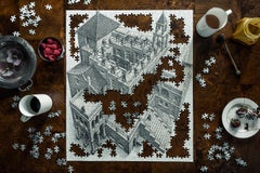 Christos J. Palios - Follia tra le catarsi con Escher, 2020, stampato dopo