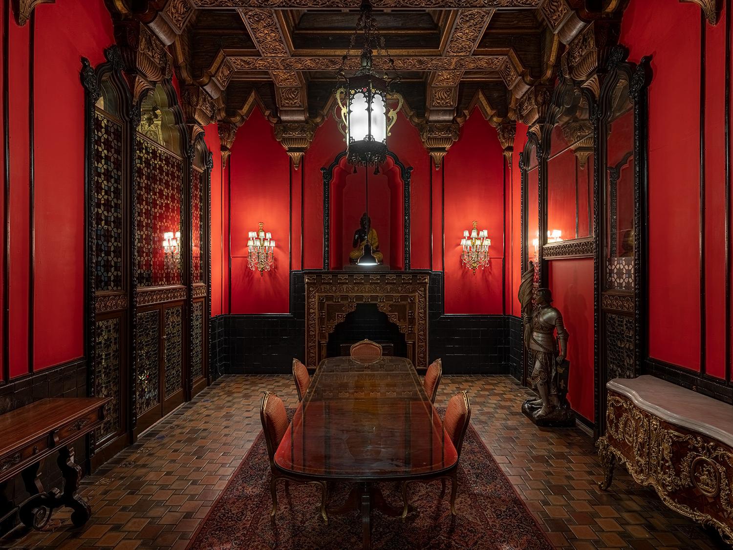 Title: Men's Smoking Lounge, United Palace Theatre, New York City 

I was raised as a first-generation Greek-American, a son of immigrants. These two distinct and fascinating cultures forged my personal perspectives. Socioeconomics, cultural