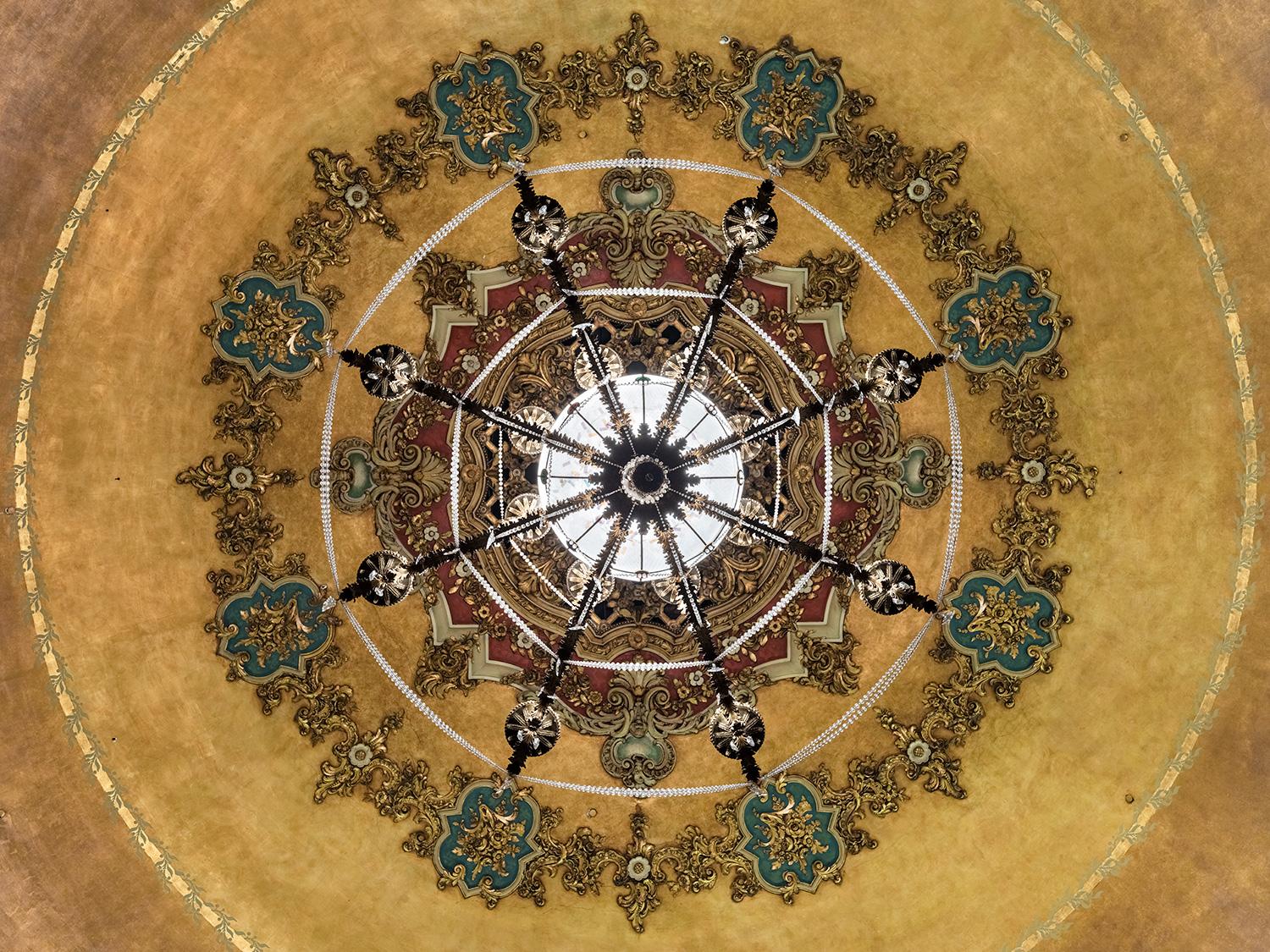 Christos J. Palios - Midland Theatre Ceiling Dome, Study II, 2021, Printed After