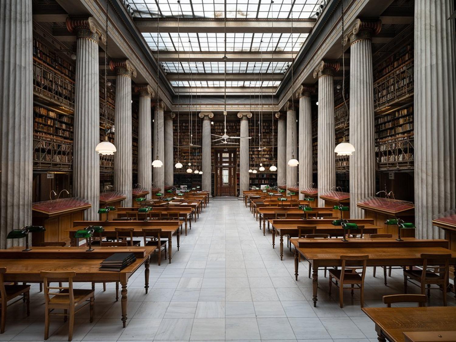 Christos J. Palios - National Library of Athens, photographie 2019, imprimée d'après