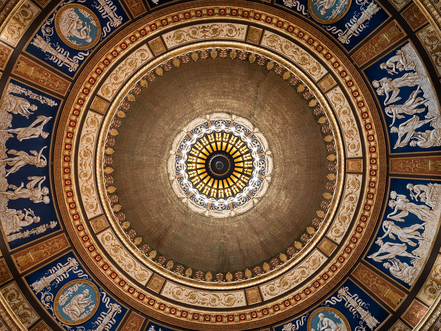 Christos J. Palios - Palace Theater (Dome Study), 2021, Printed After