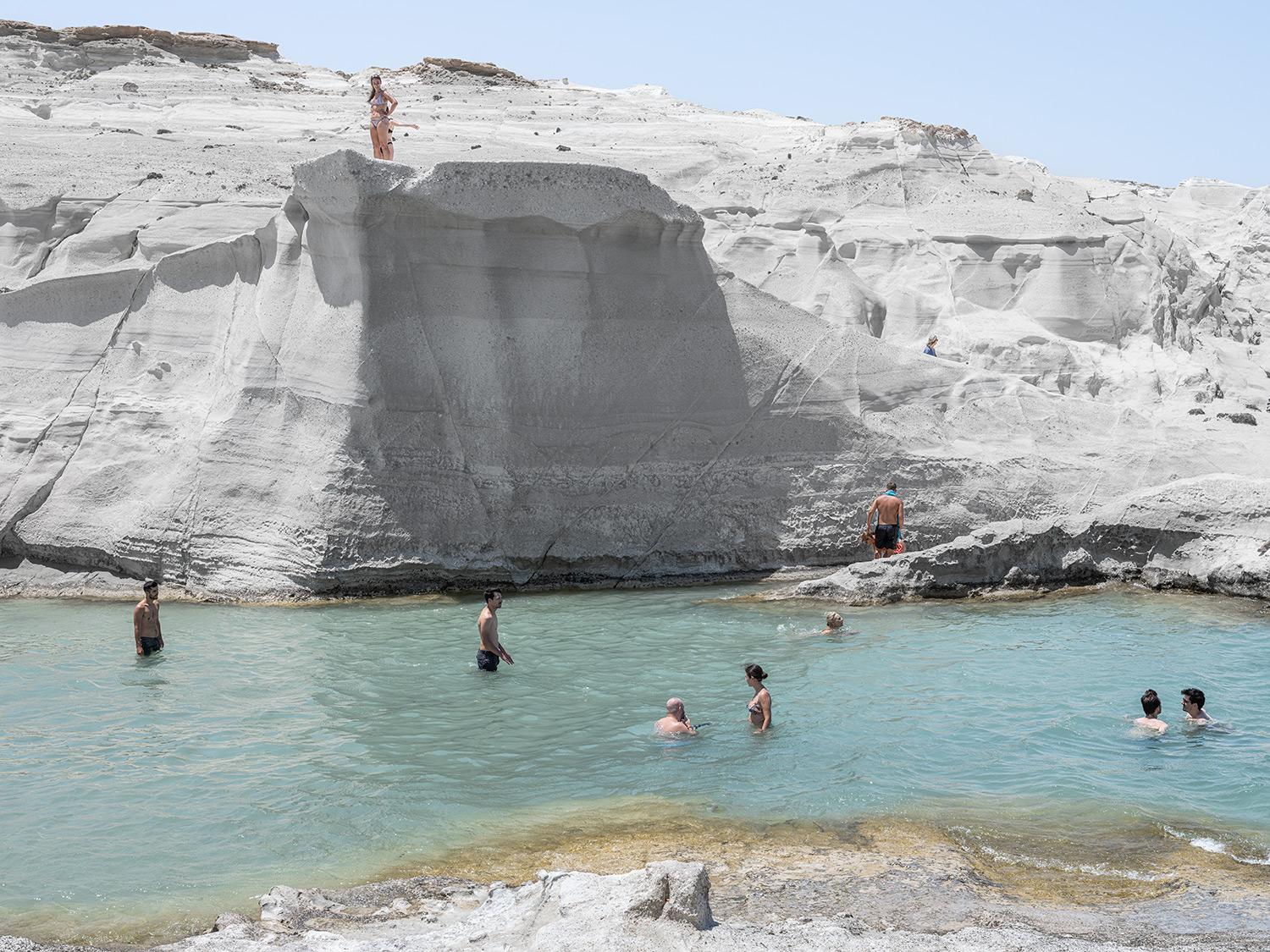 Unrelenting winds and formidable waves contour this volcanic silvery-white landscape into luminous, lunar-like surfaces. Sharp cliffs, caves and valleys, occupants on alien terrain—I find myself enraptured and mesmerized. 

All available sizes and