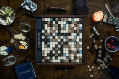 Christos J. Palios - Scrabble, Cheddar, & Strawberries, 2020, Printed After