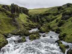 Christos J. Palios - Cañón del río Skóga, Fotografía 2022, Impresión posterior