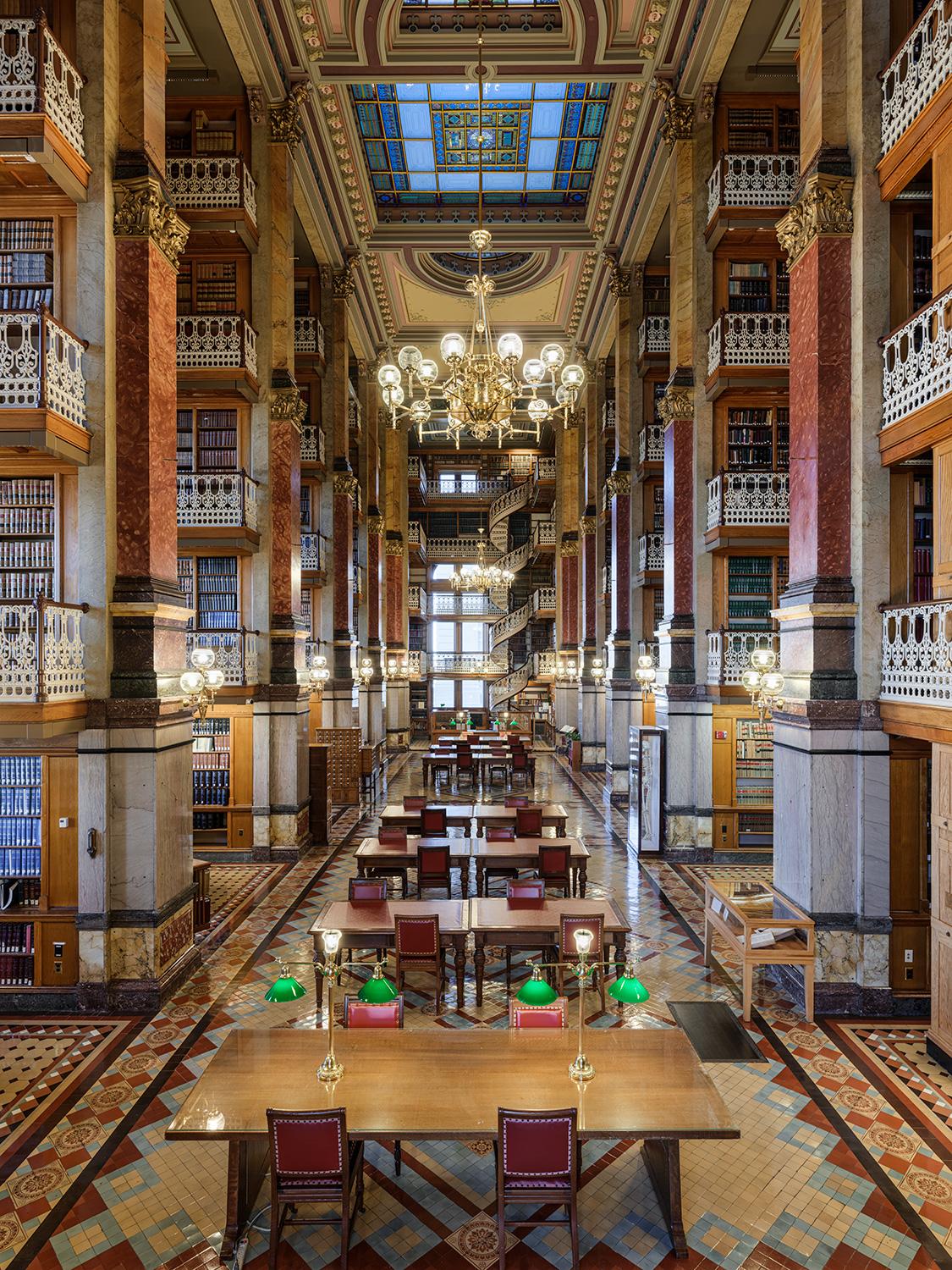 Christos J. Palios - State Law Library, Photography 2024, Printed after