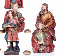 CENA DE CRISTO en terracota portuguesa Siglo XVIII