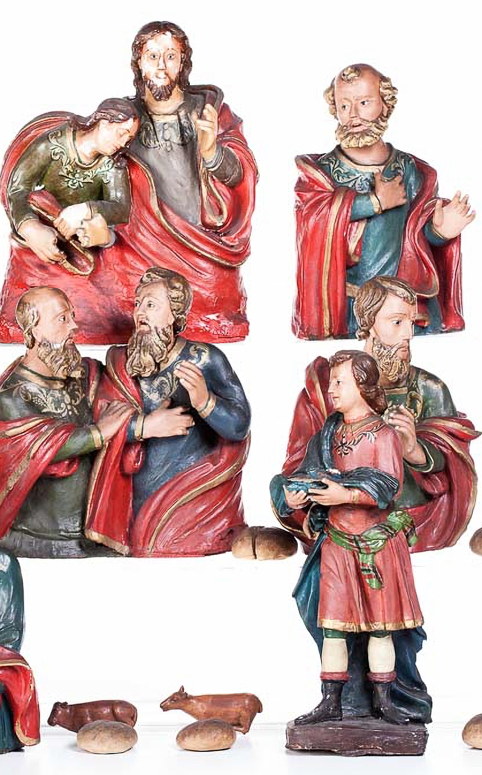Barocco SUPREMA DI CRISTO in terracotta portoghese del XVIII secolo in vendita