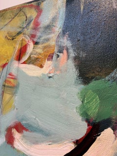 Courtney: Abstract Expressionist Acrylic Painting, 2010s, New, 48x36